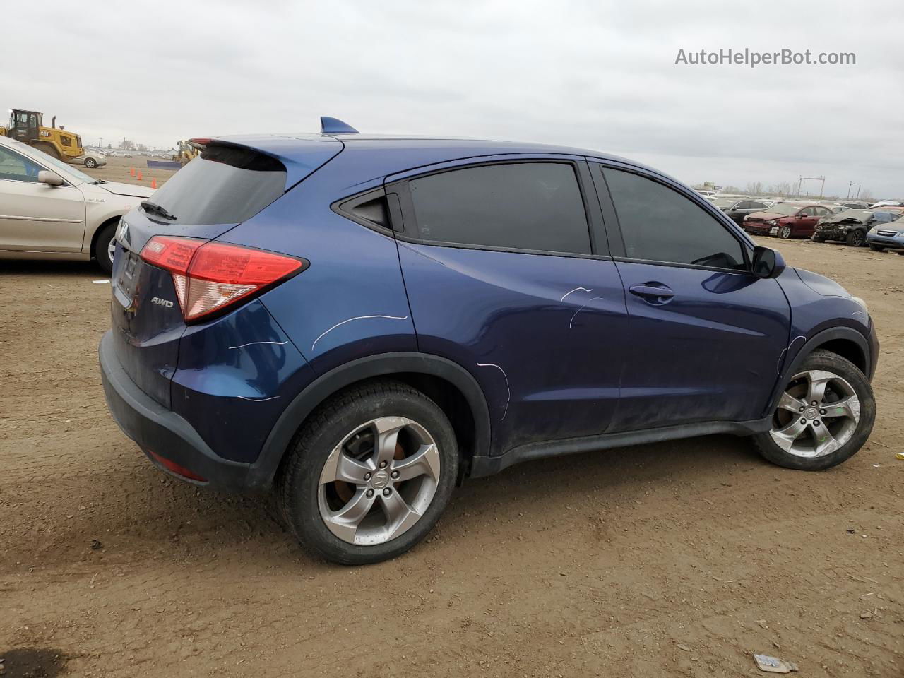 2017 Honda Hr-v Lx Blue vin: 3CZRU6H36HG700331