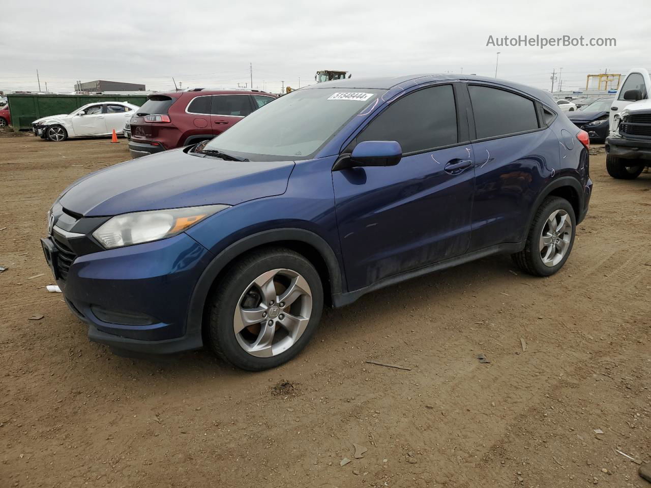 2017 Honda Hr-v Lx Blue vin: 3CZRU6H36HG700331