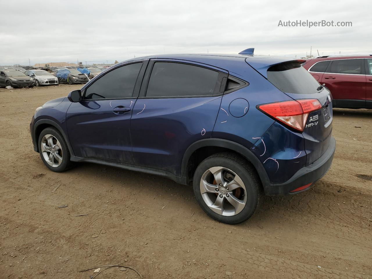 2017 Honda Hr-v Lx Blue vin: 3CZRU6H36HG700331