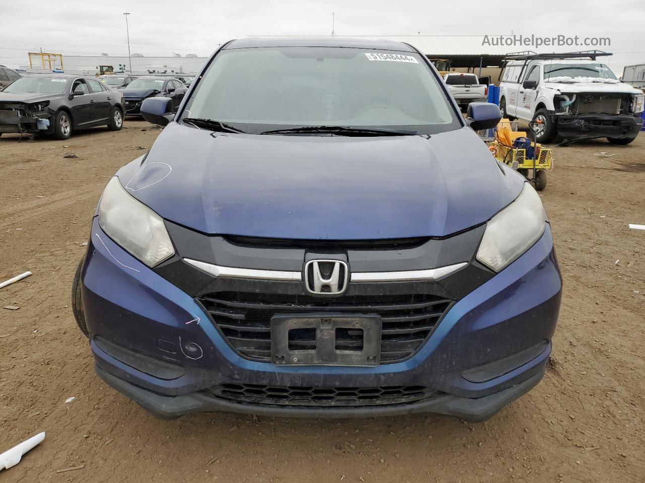 2017 Honda Hr-v Lx Blue vin: 3CZRU6H36HG700331