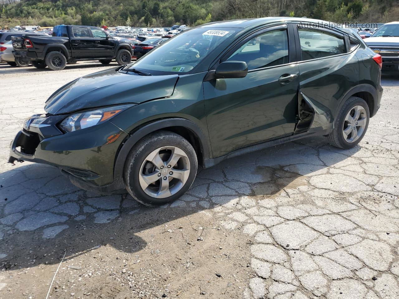 2017 Honda Hr-v Lx Green vin: 3CZRU6H36HG702287