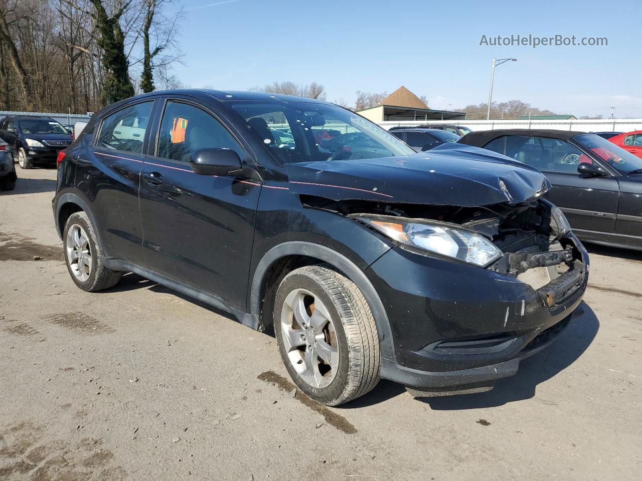 2017 Honda Hr-v Lx Black vin: 3CZRU6H36HG706761