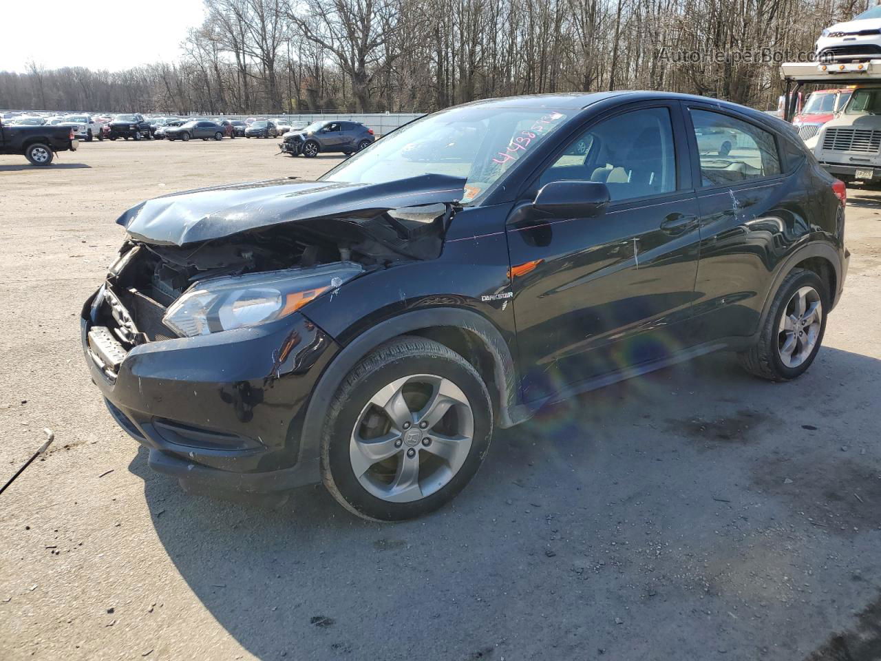 2017 Honda Hr-v Lx Black vin: 3CZRU6H36HG706761