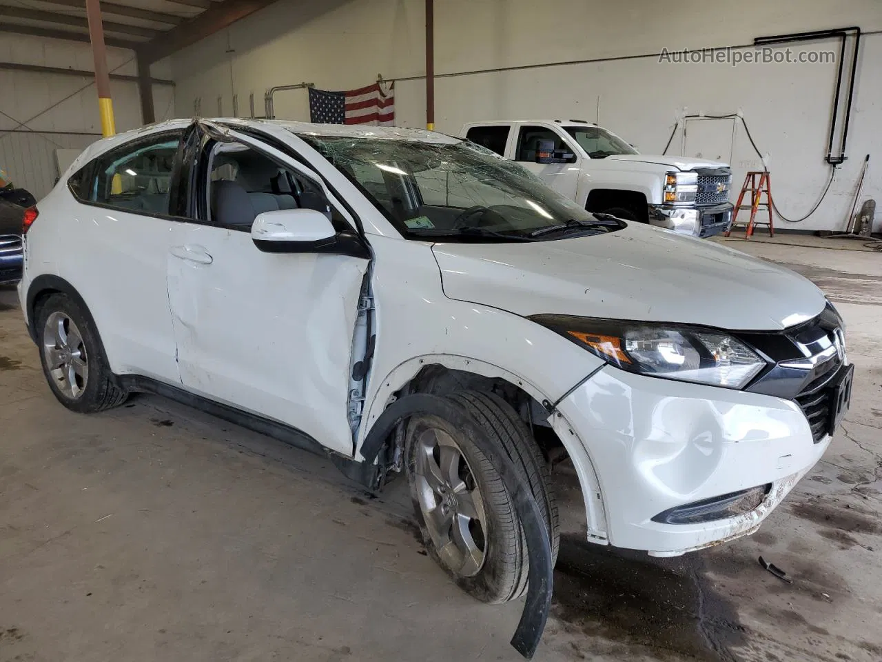 2017 Honda Hr-v Lx White vin: 3CZRU6H36HM721102