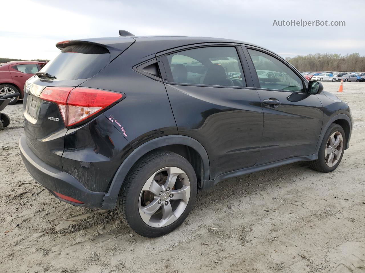 2018 Honda Hr-v Lx Black vin: 3CZRU6H36JG714140