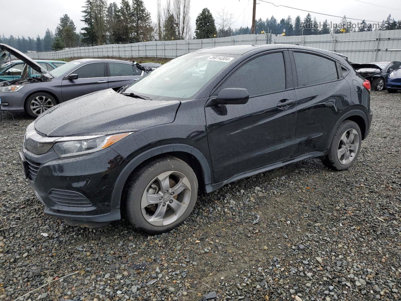 2019 Honda Hr-v Lx Black vin: 3CZRU6H36KG701986