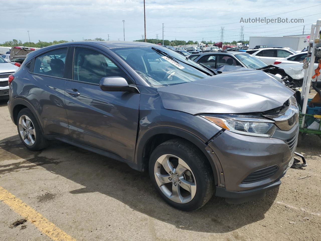 2019 Honda Hr-v Lx Black vin: 3CZRU6H36KG712468