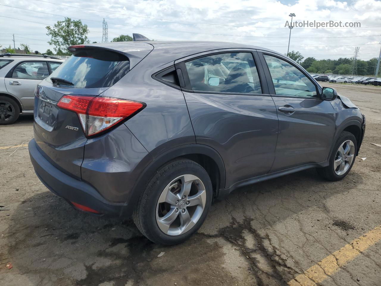 2019 Honda Hr-v Lx Black vin: 3CZRU6H36KG712468