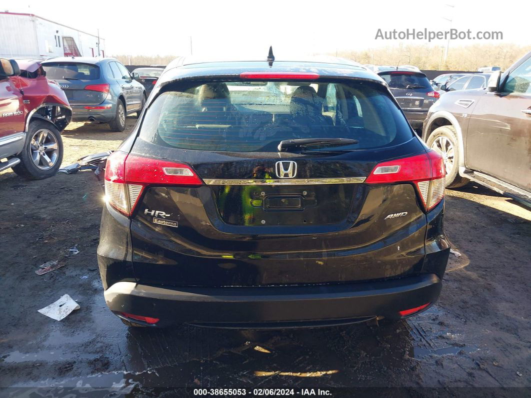 2019 Honda Hr-v Lx Black vin: 3CZRU6H36KG714561