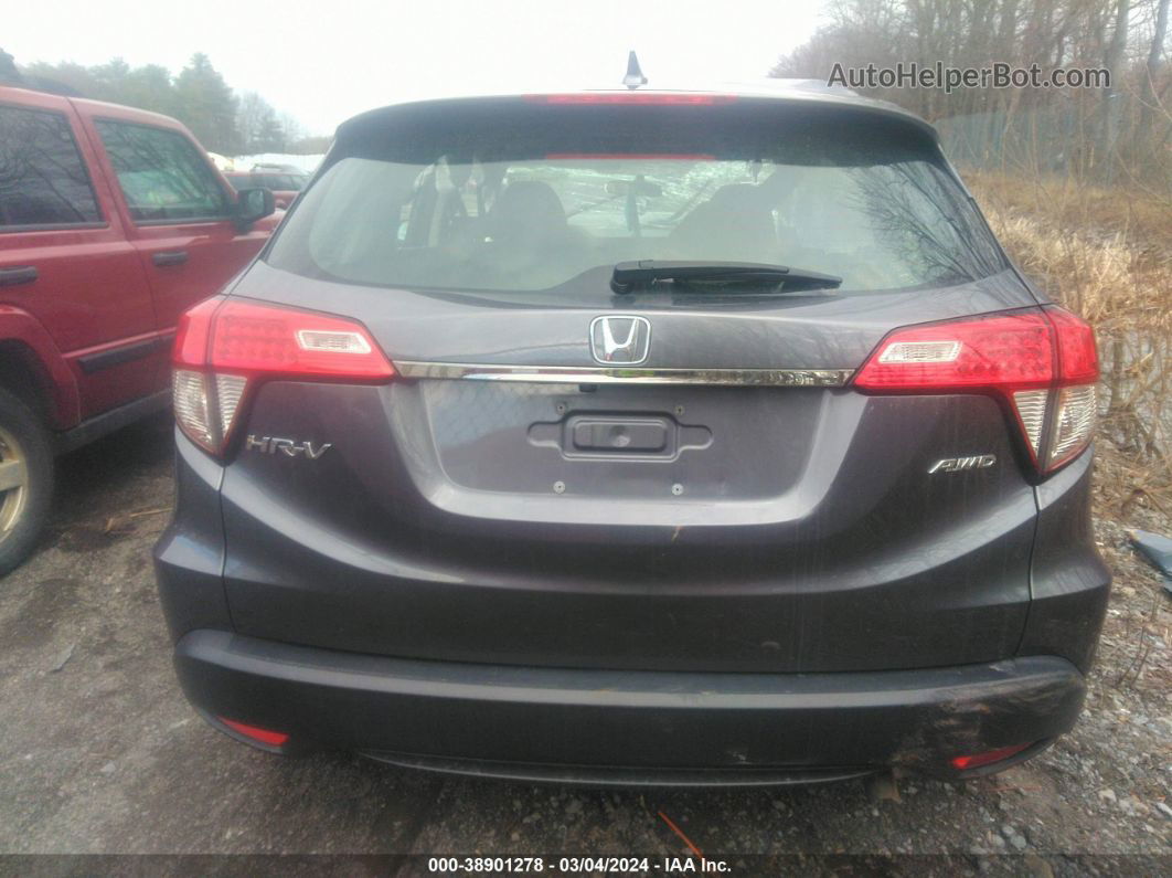 2019 Honda Hr-v Lx Gray vin: 3CZRU6H36KG717797