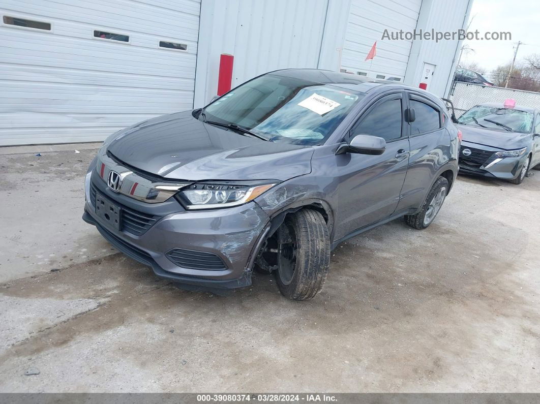 2019 Honda Hr-v Lx Gray vin: 3CZRU6H36KG721834