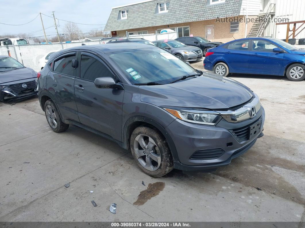 2019 Honda Hr-v Lx Gray vin: 3CZRU6H36KG721834