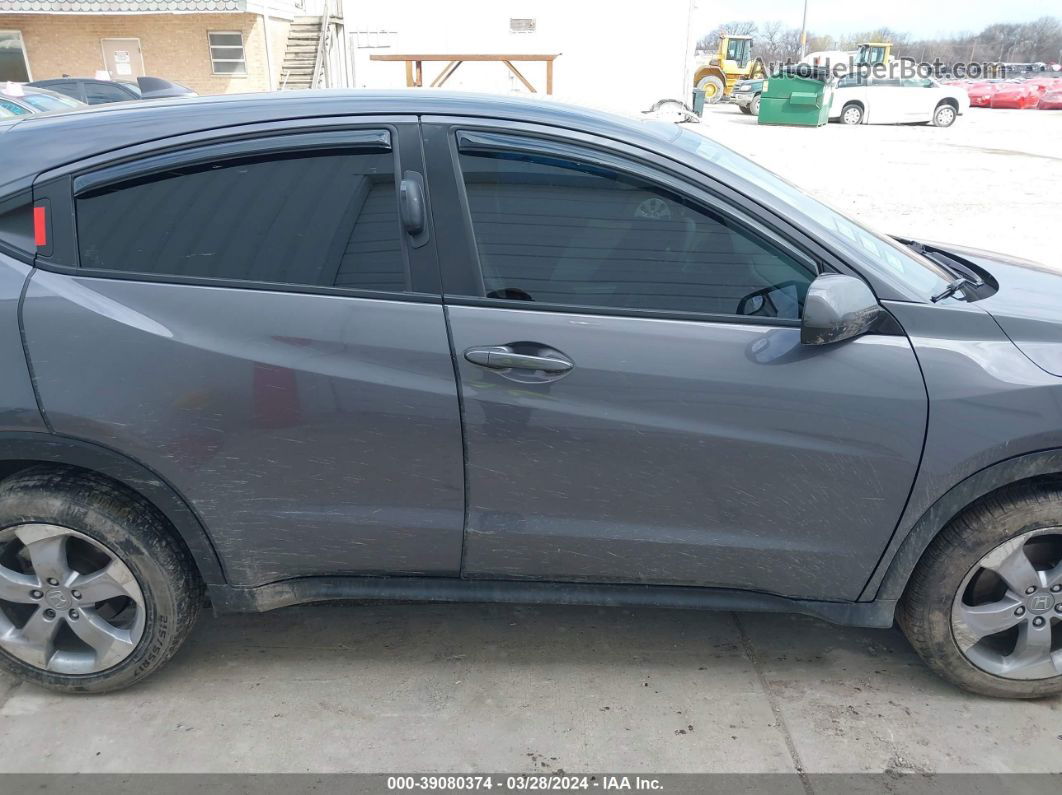 2019 Honda Hr-v Lx Gray vin: 3CZRU6H36KG721834