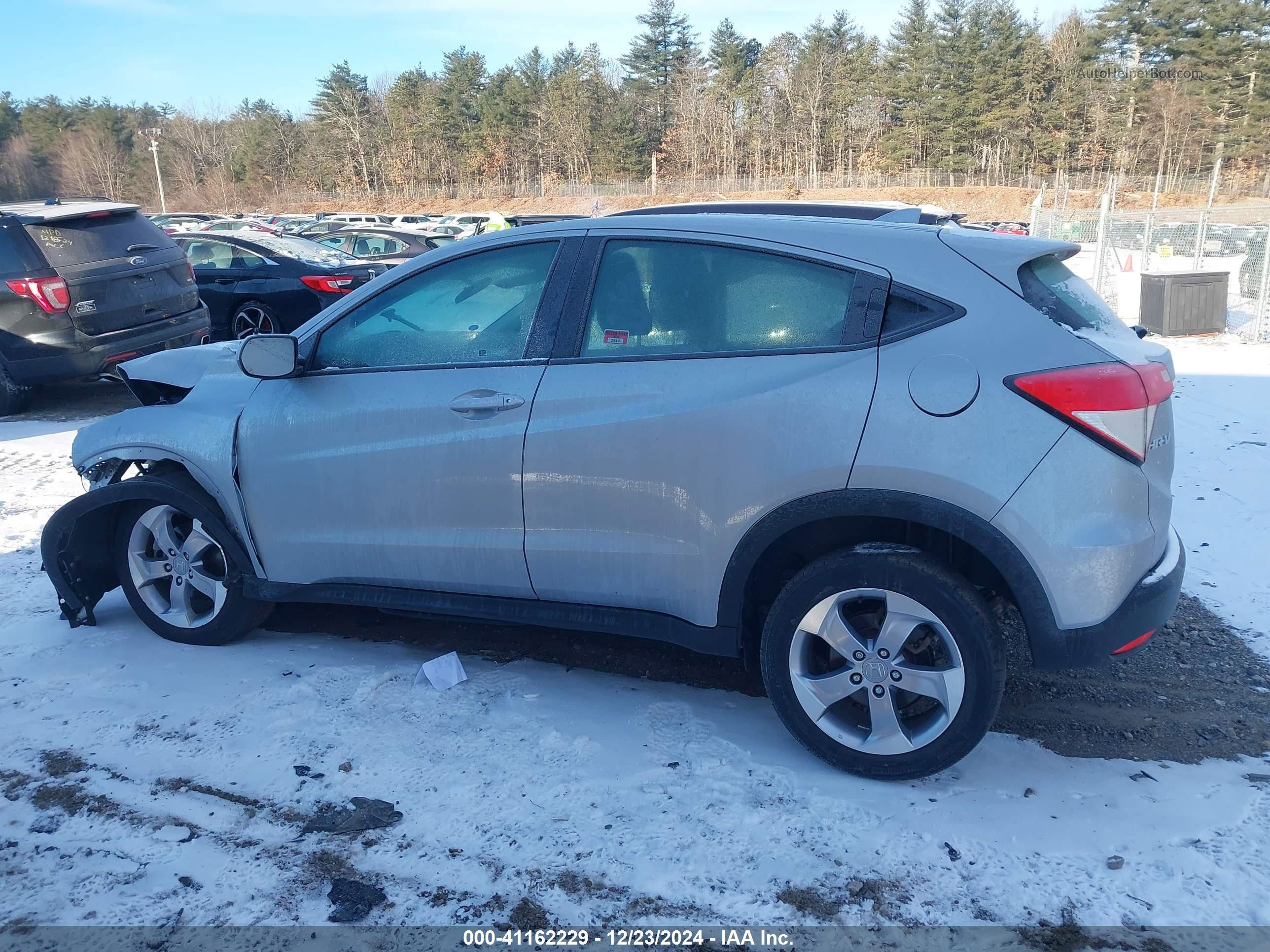 2019 Honda Hr-v Lx Silver vin: 3CZRU6H36KG724314