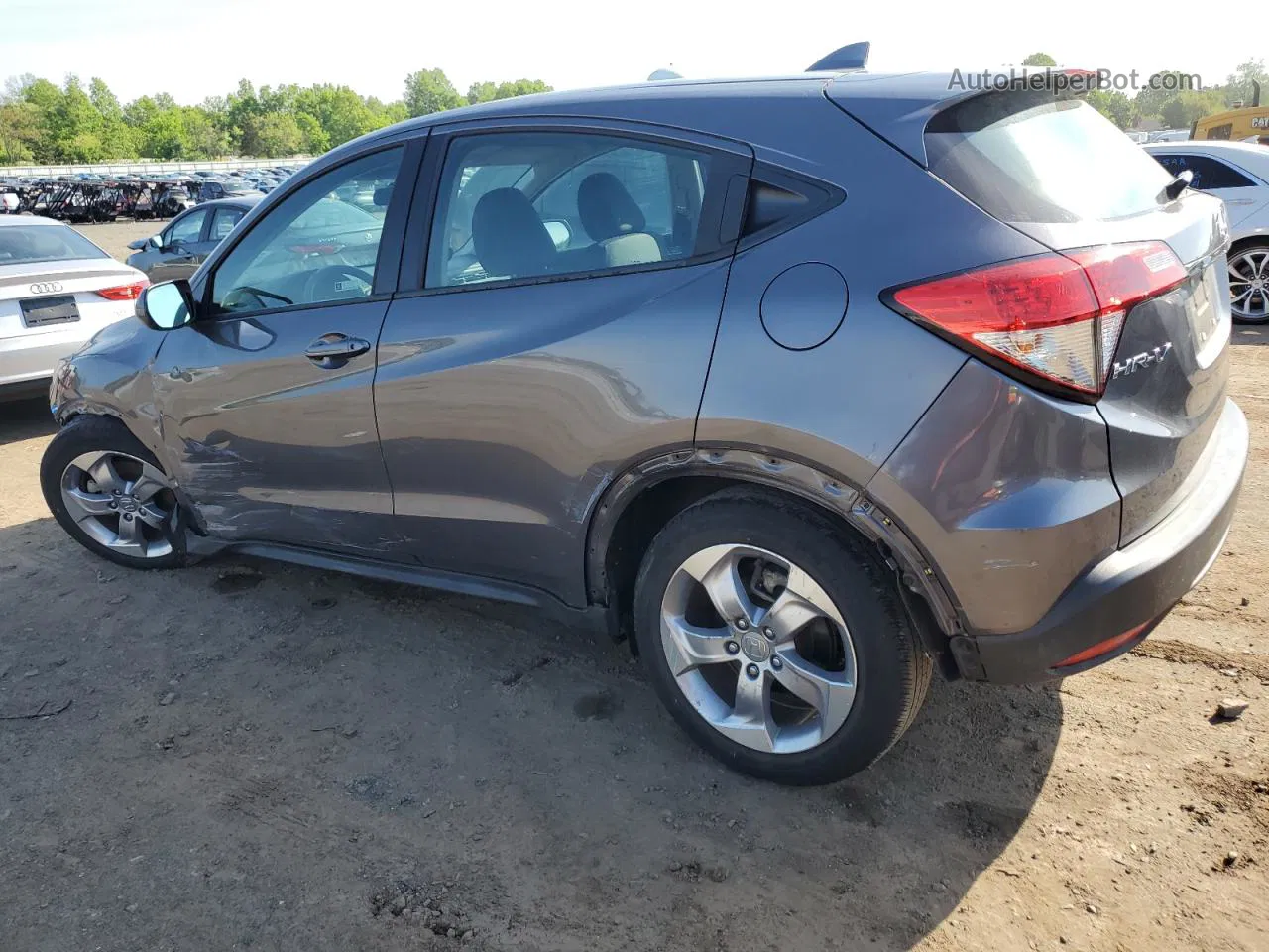 2019 Honda Hr-v Lx Gray vin: 3CZRU6H36KG731988