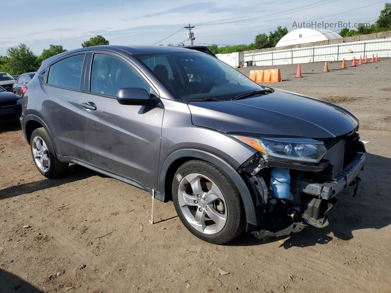 2019 Honda Hr-v Lx Серый vin: 3CZRU6H36KG731988