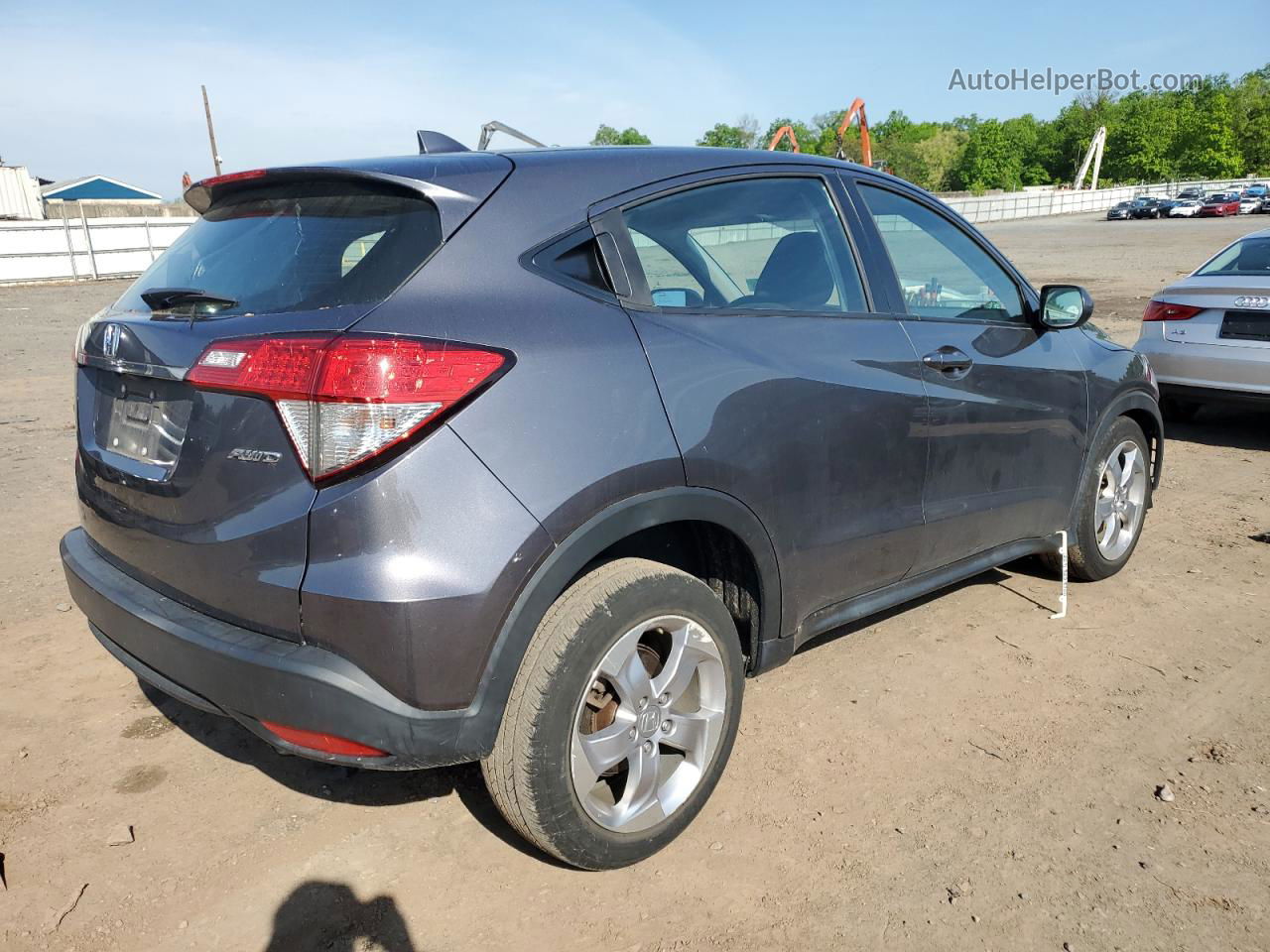 2019 Honda Hr-v Lx Gray vin: 3CZRU6H36KG731988