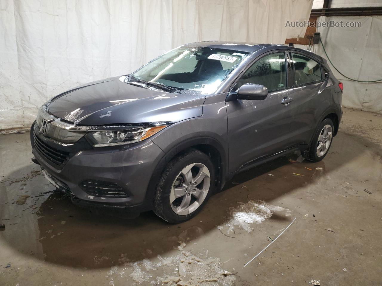 2019 Honda Hr-v Lx Gray vin: 3CZRU6H36KG733952