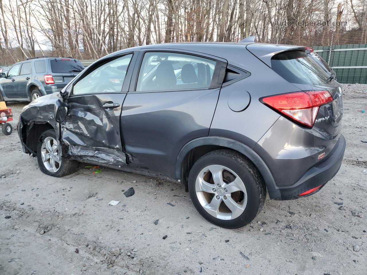 2016 Honda Hr-v Lx Gray vin: 3CZRU6H37GM722791