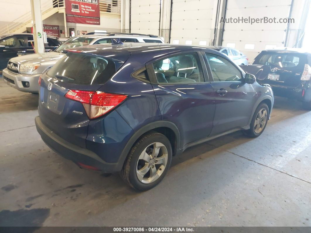 2016 Honda Hr-v Lx Синий vin: 3CZRU6H37GM726677