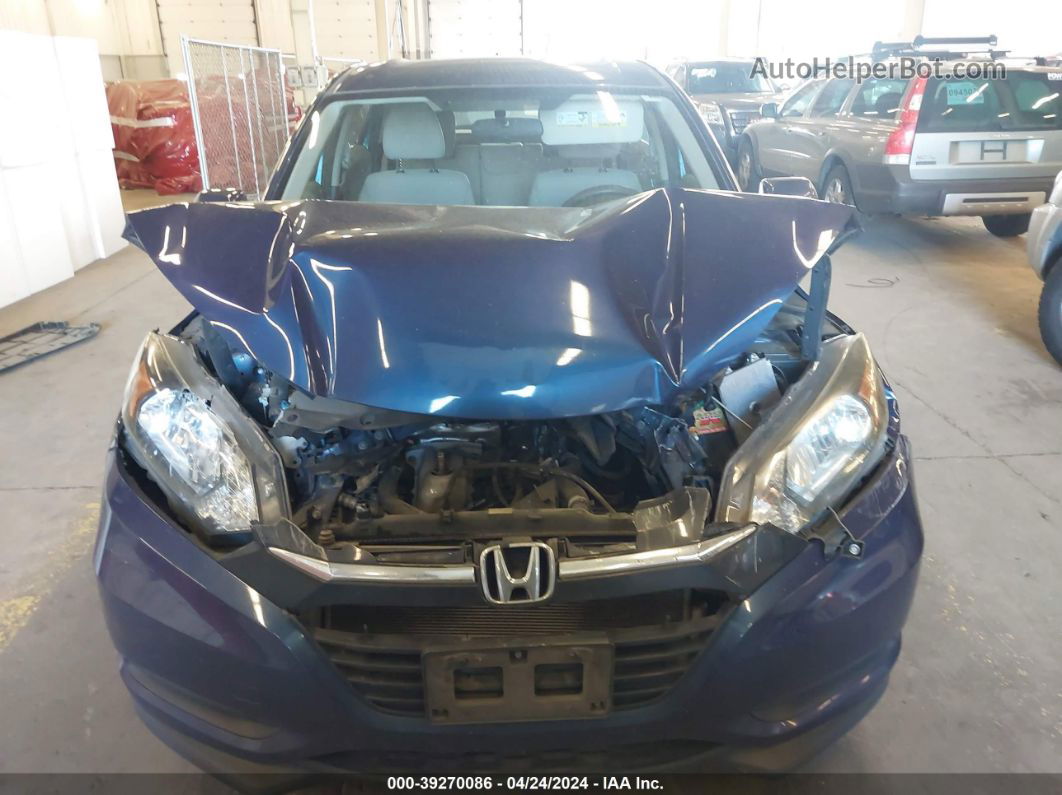 2016 Honda Hr-v Lx Blue vin: 3CZRU6H37GM726677