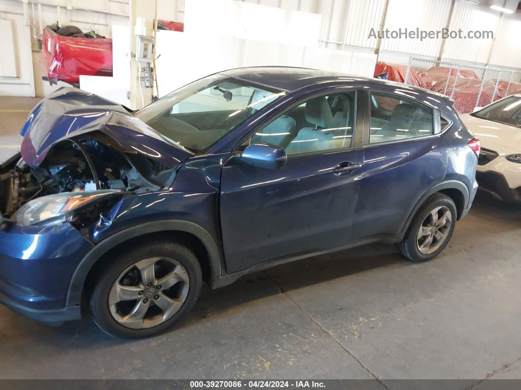 2016 Honda Hr-v Lx Blue vin: 3CZRU6H37GM726677