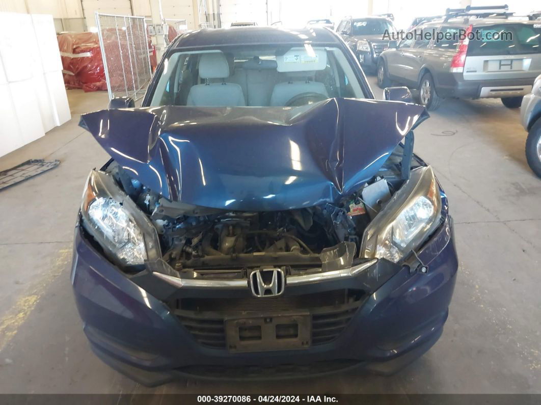 2016 Honda Hr-v Lx Blue vin: 3CZRU6H37GM726677