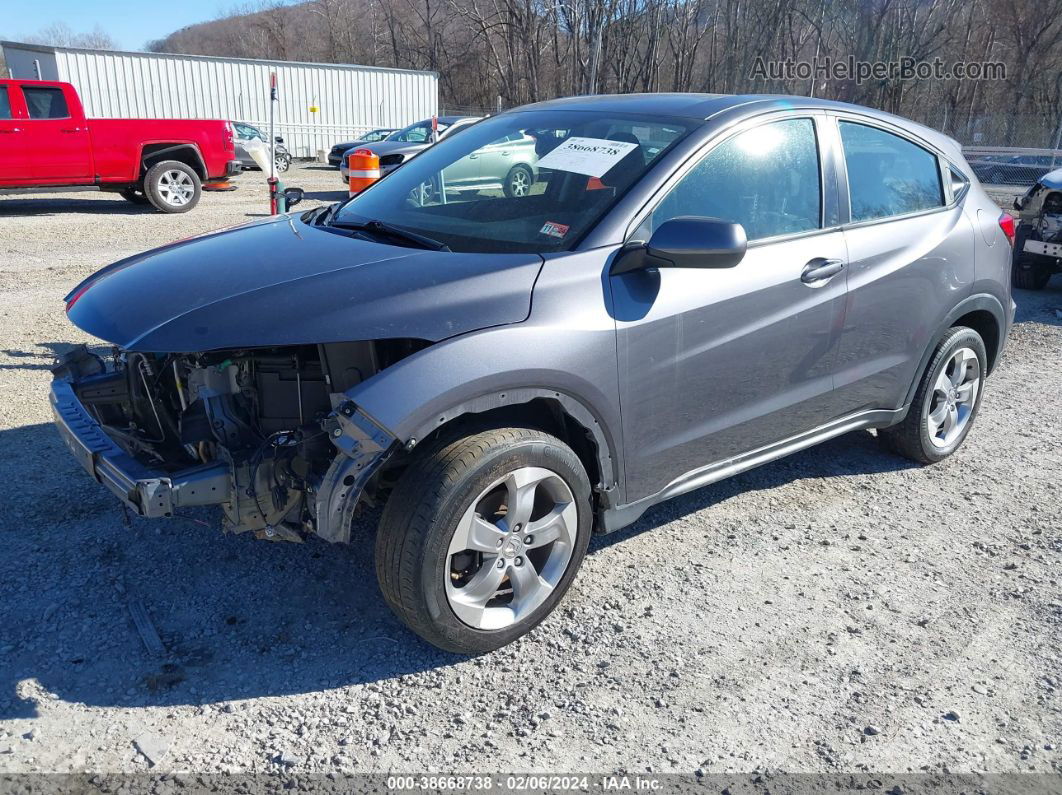 2017 Honda Hr-v Lx Gray vin: 3CZRU6H37HG709281