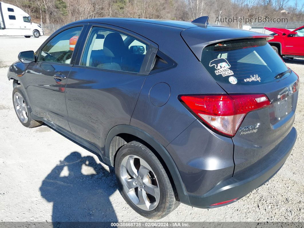 2017 Honda Hr-v Lx Gray vin: 3CZRU6H37HG709281