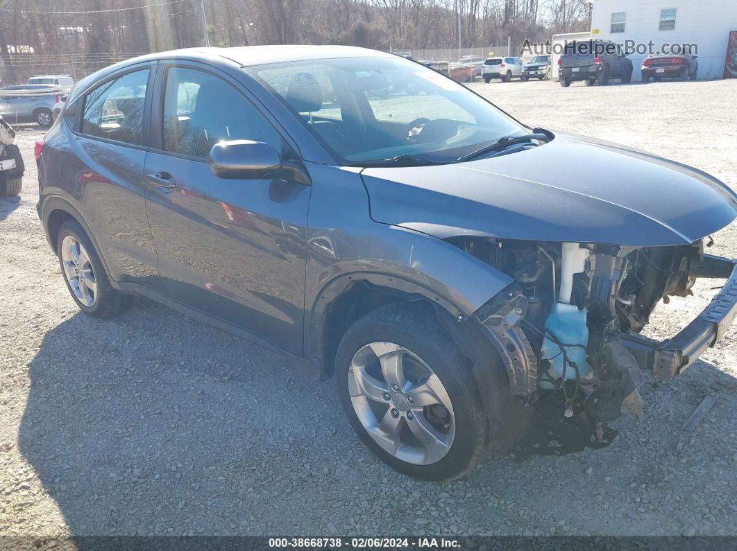 2017 Honda Hr-v Lx Gray vin: 3CZRU6H37HG709281