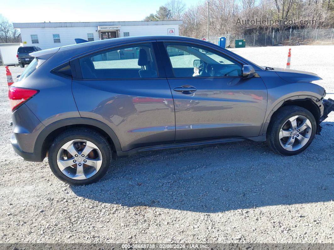 2017 Honda Hr-v Lx Gray vin: 3CZRU6H37HG709281