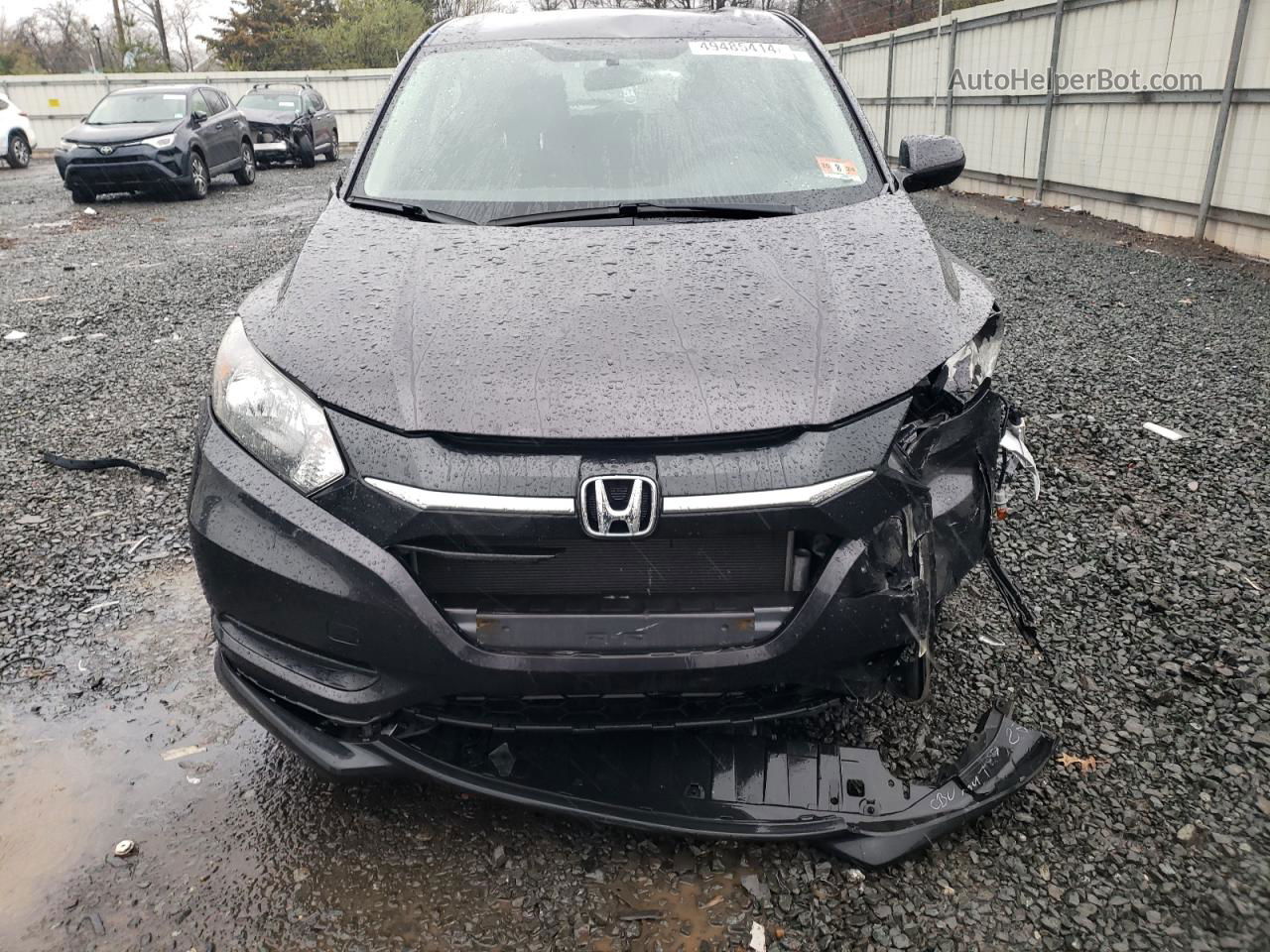 2017 Honda Hr-v Lx Gray vin: 3CZRU6H37HG709345