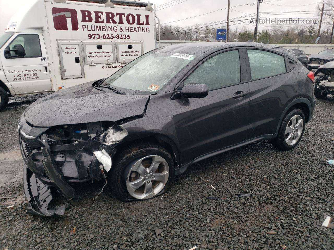 2017 Honda Hr-v Lx Gray vin: 3CZRU6H37HG709345