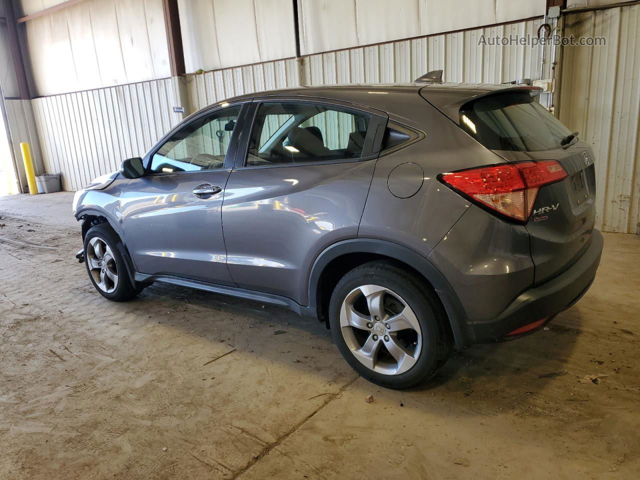 2018 Honda Hr-v Lx Gray vin: 3CZRU6H37JG704099