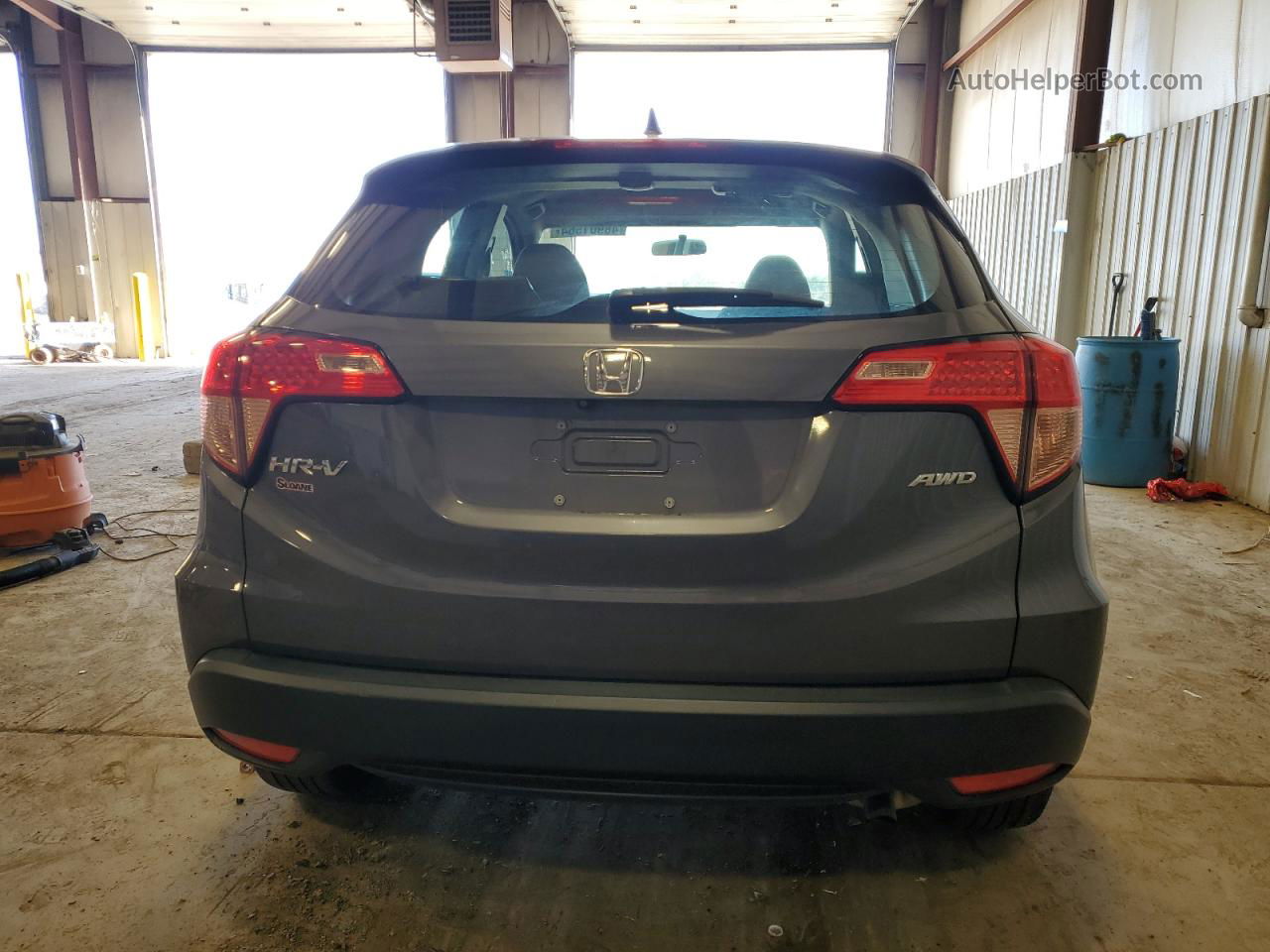 2018 Honda Hr-v Lx Gray vin: 3CZRU6H37JG704099