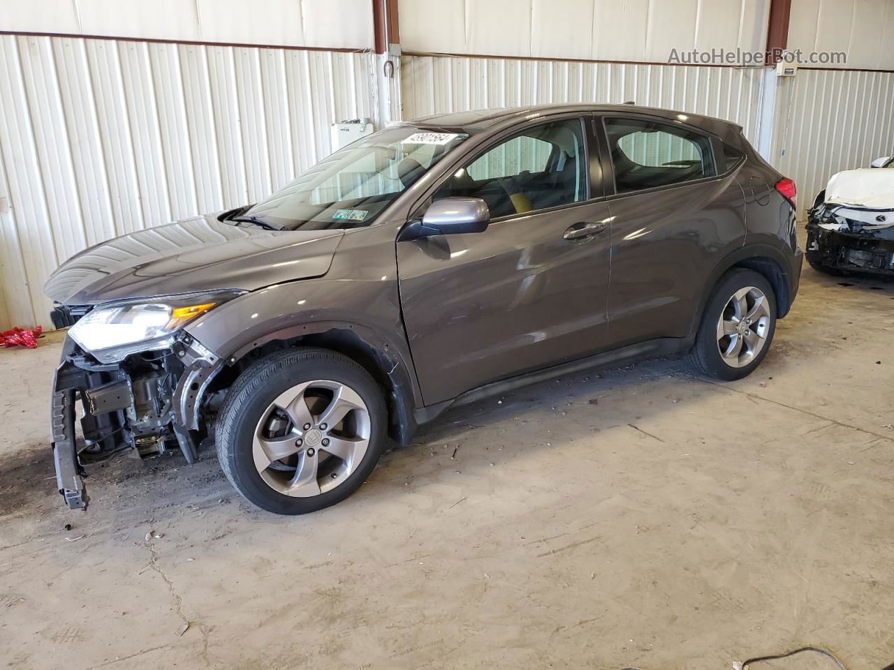 2018 Honda Hr-v Lx Gray vin: 3CZRU6H37JG704099