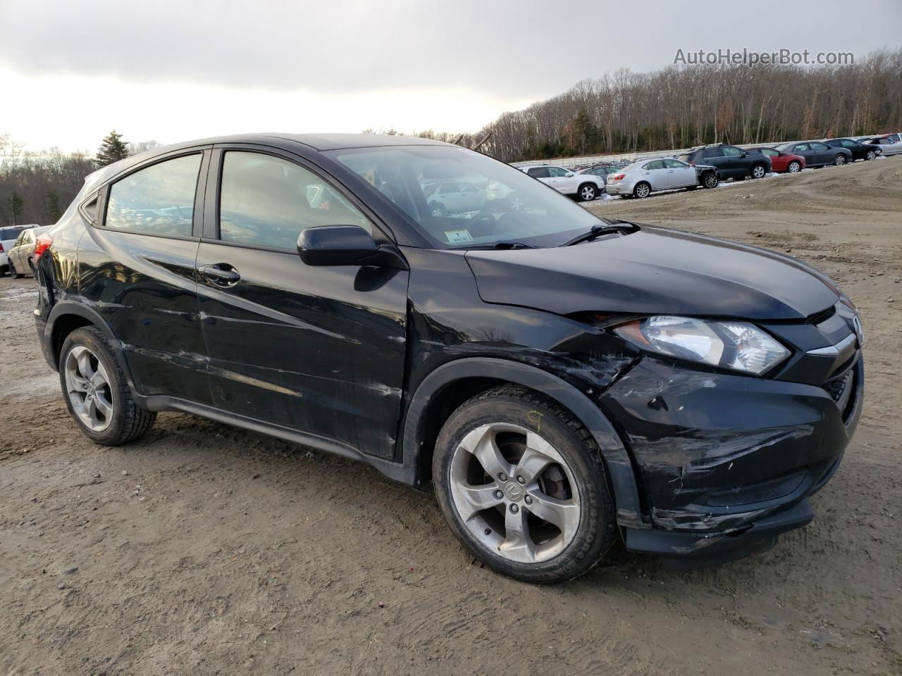 2018 Honda Hr-v Lx Black vin: 3CZRU6H37JG720688