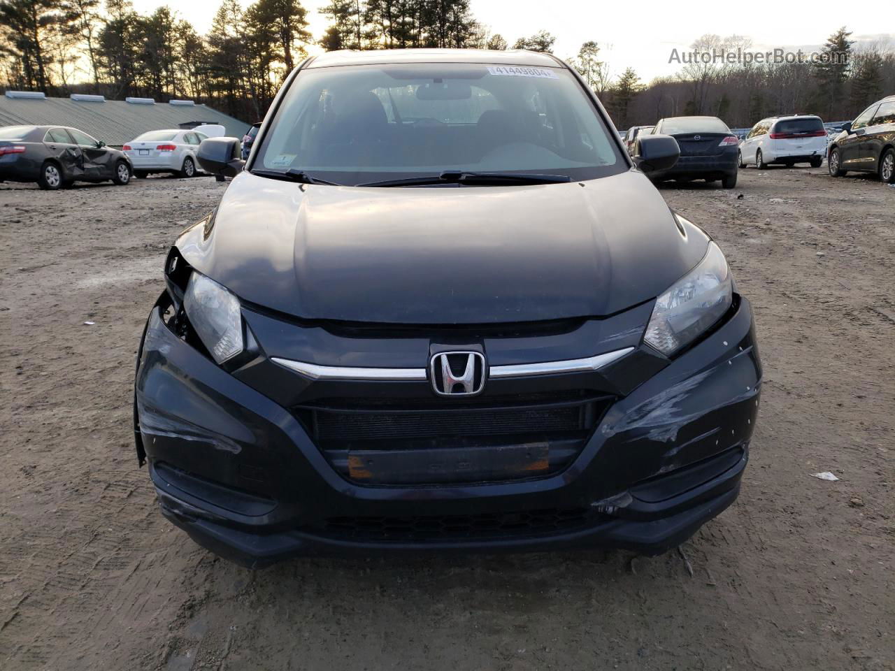 2018 Honda Hr-v Lx Black vin: 3CZRU6H37JG720688