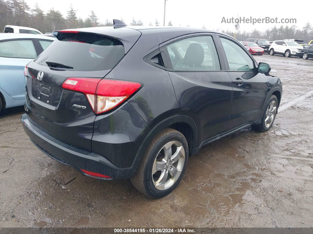 2018 Honda Hr-v Lx Gray vin: 3CZRU6H37JM712463