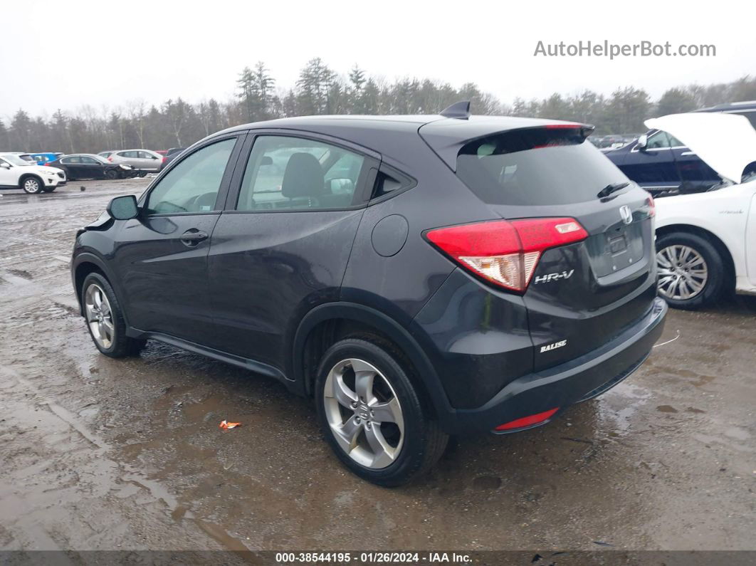 2018 Honda Hr-v Lx Gray vin: 3CZRU6H37JM712463