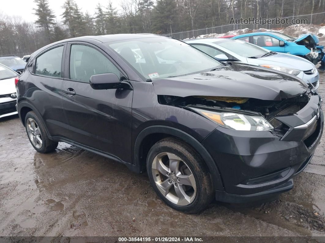 2018 Honda Hr-v Lx Gray vin: 3CZRU6H37JM712463