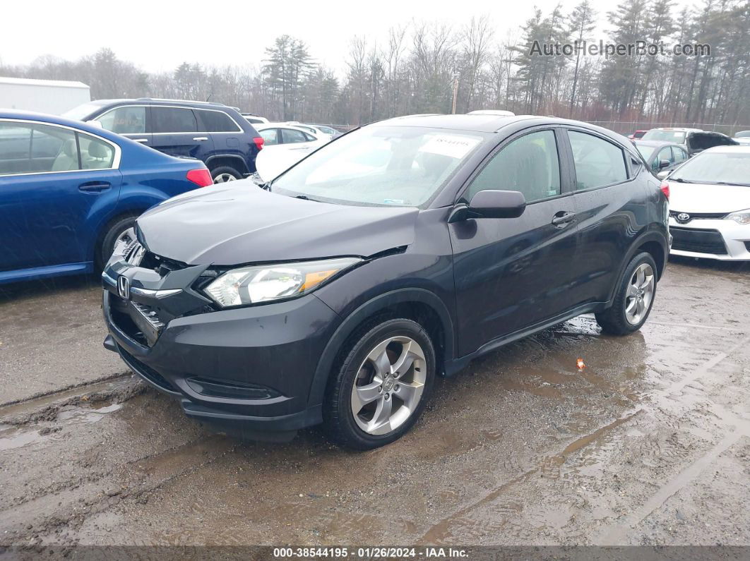 2018 Honda Hr-v Lx Gray vin: 3CZRU6H37JM712463