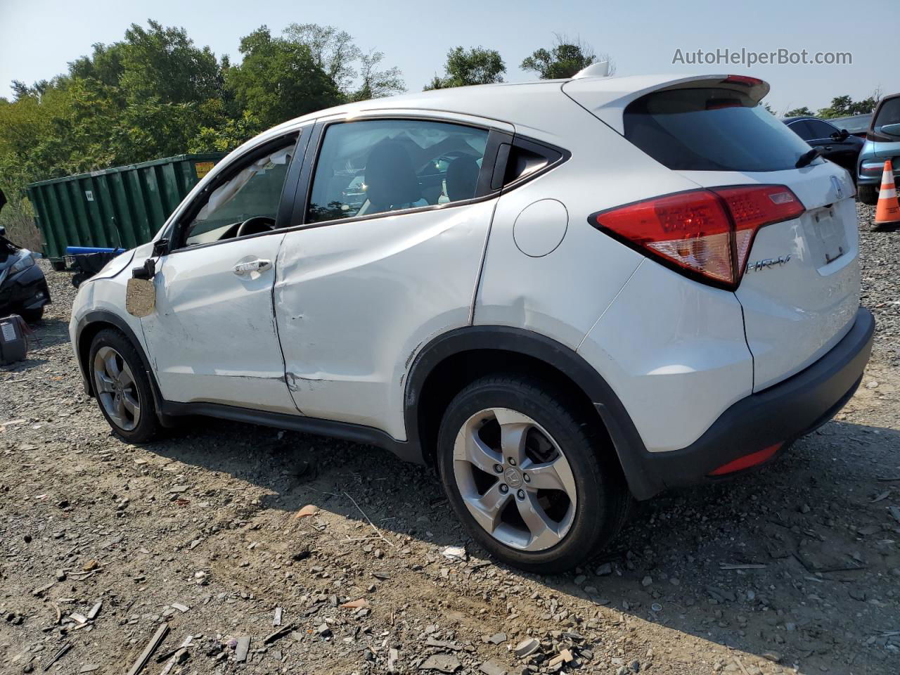 2018 Honda Hr-v Lx White vin: 3CZRU6H37JM724290