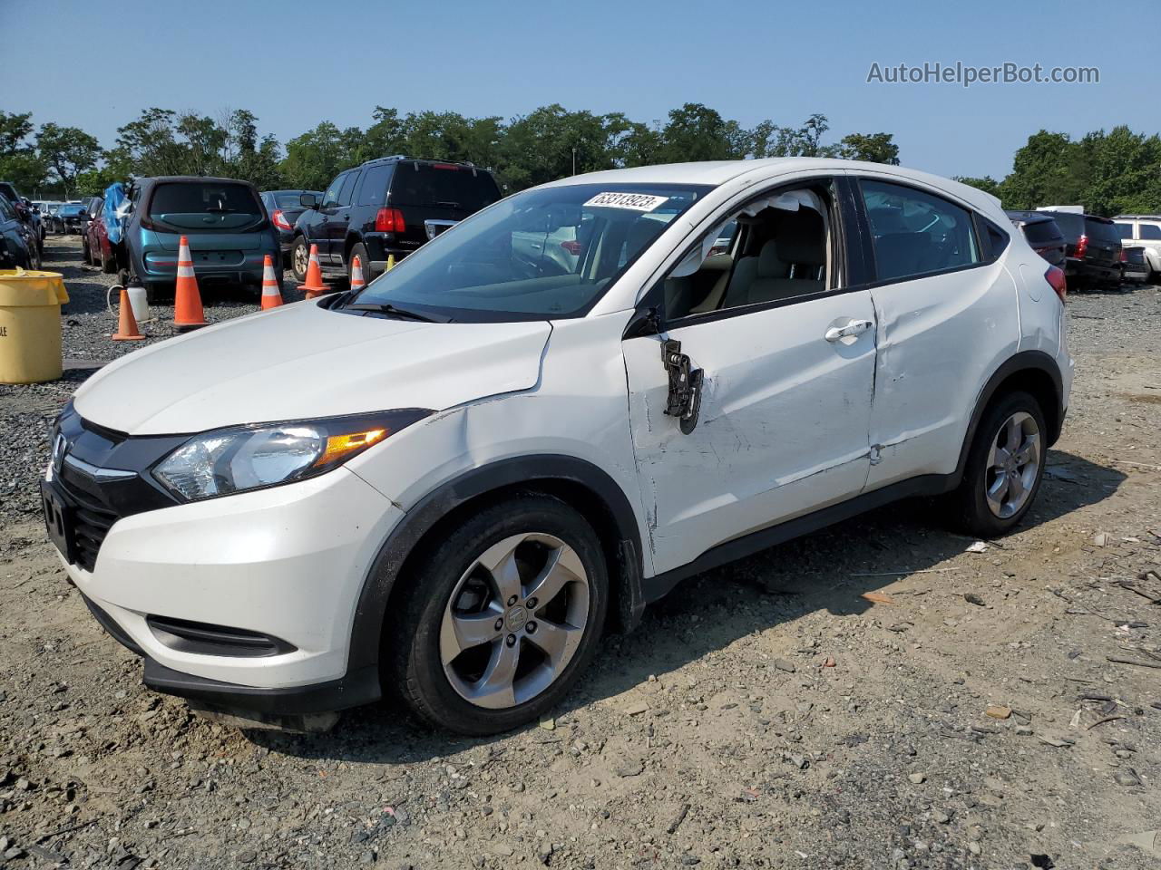 2018 Honda Hr-v Lx Белый vin: 3CZRU6H37JM724290