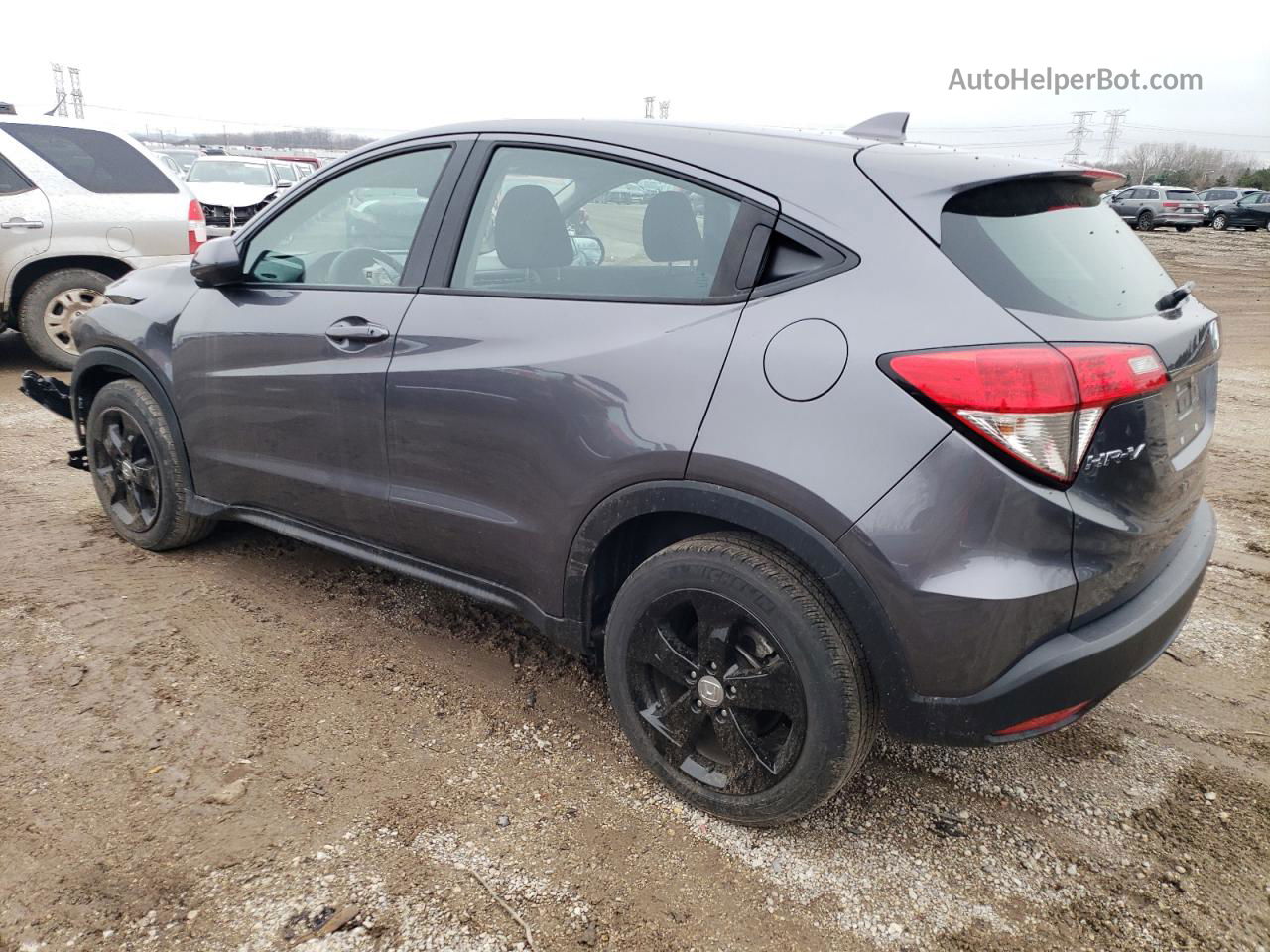 2019 Honda Hr-v Lx Gray vin: 3CZRU6H37KG702791