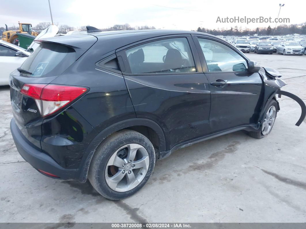 2019 Honda Hr-v Lx Black vin: 3CZRU6H37KG706842