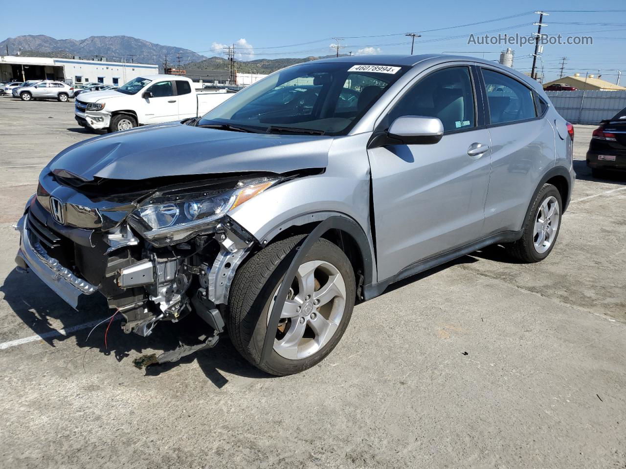 2019 Honda Hr-v Lx Gray vin: 3CZRU6H37KG713483