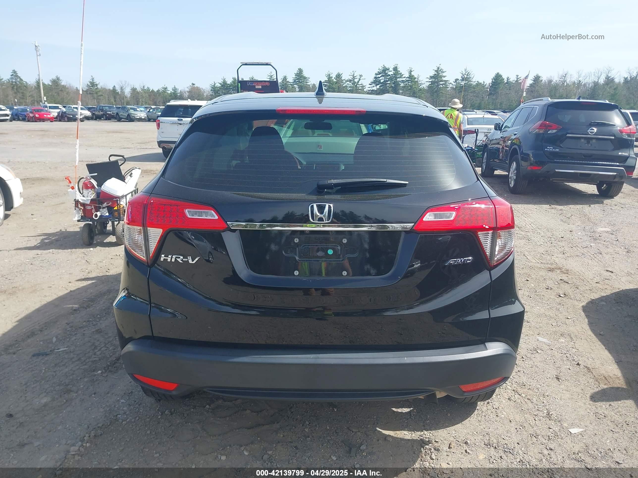 2019 Honda Hr-v Lx Black vin: 3CZRU6H37KG726234