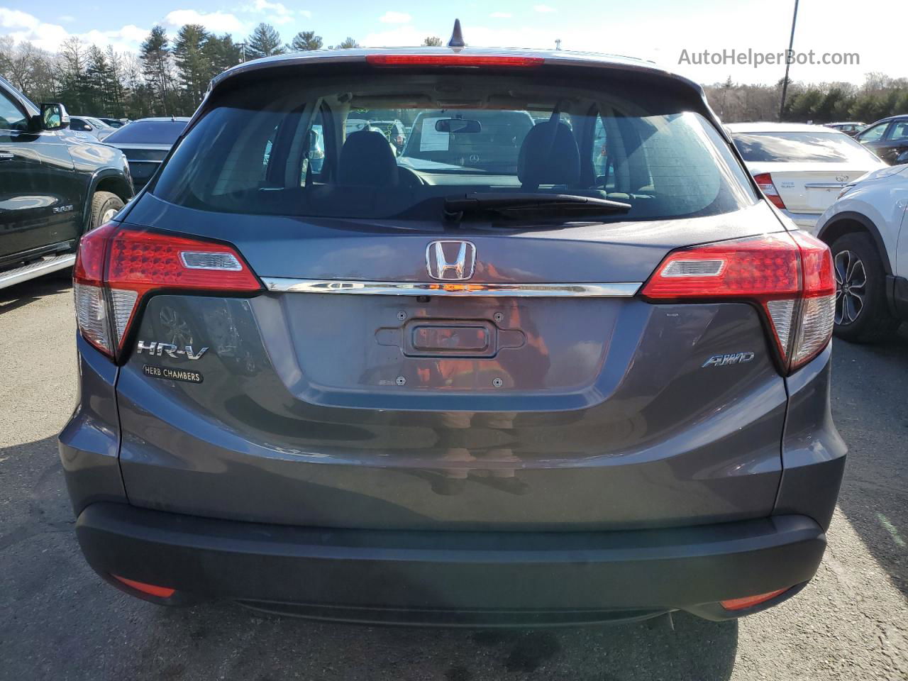 2019 Honda Hr-v Lx Серый vin: 3CZRU6H37KG728176