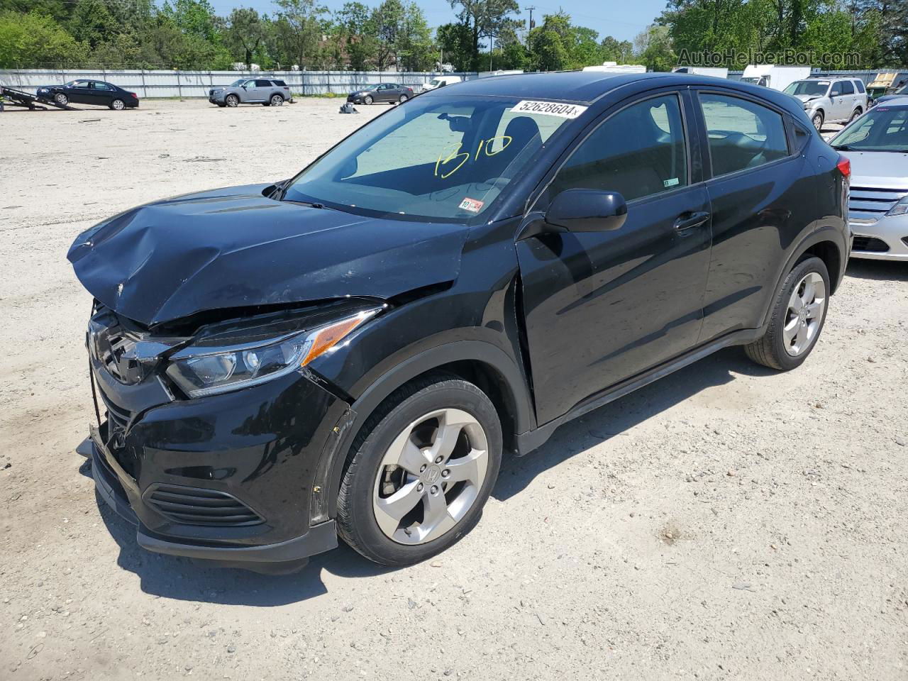 2019 Honda Hr-v Lx Black vin: 3CZRU6H37KG733717